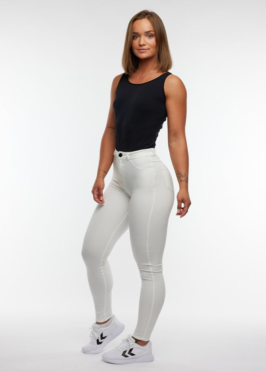 EMBRACE HIGH WAIST JEANS - WHITE
