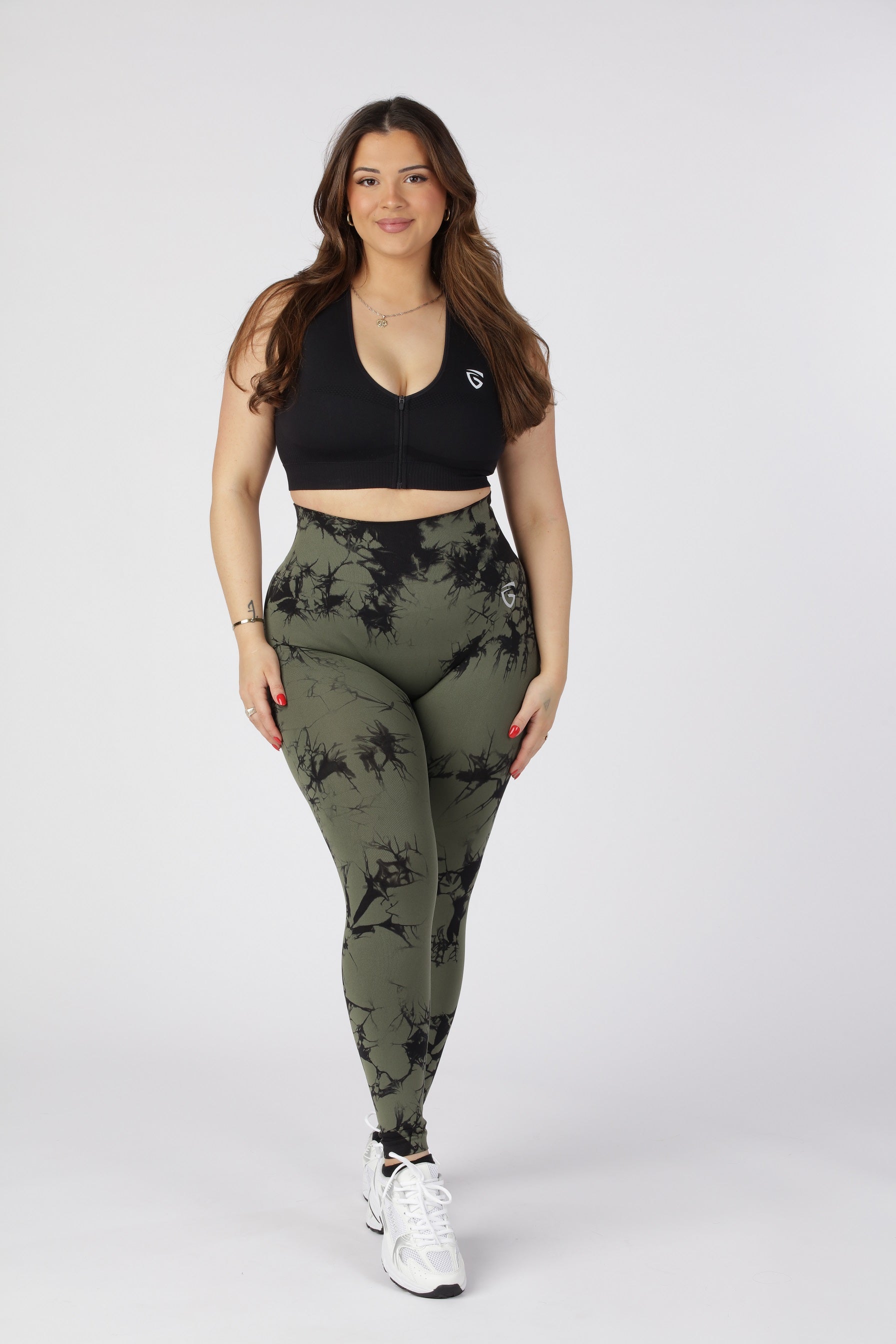GYMONE - ULTIMATIVE HIGH WAIST TIGHTS -GRØN TIE DYE