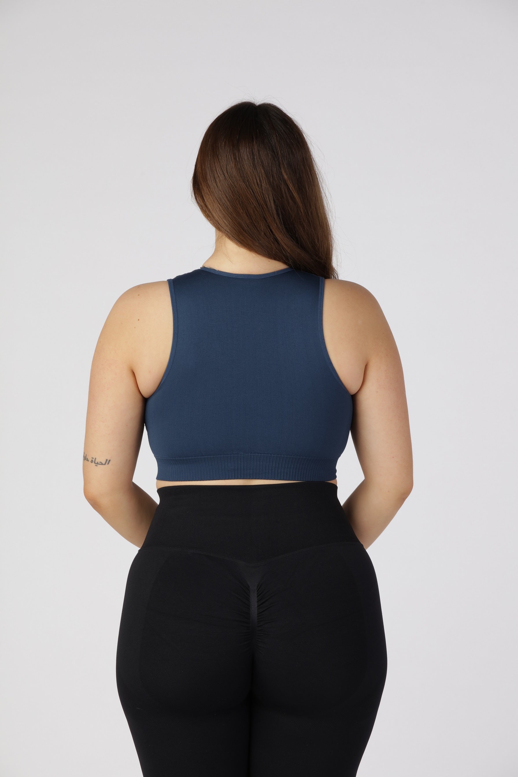 GYMONE - ZIPPY SPORTS BH - NAVY BLÅ