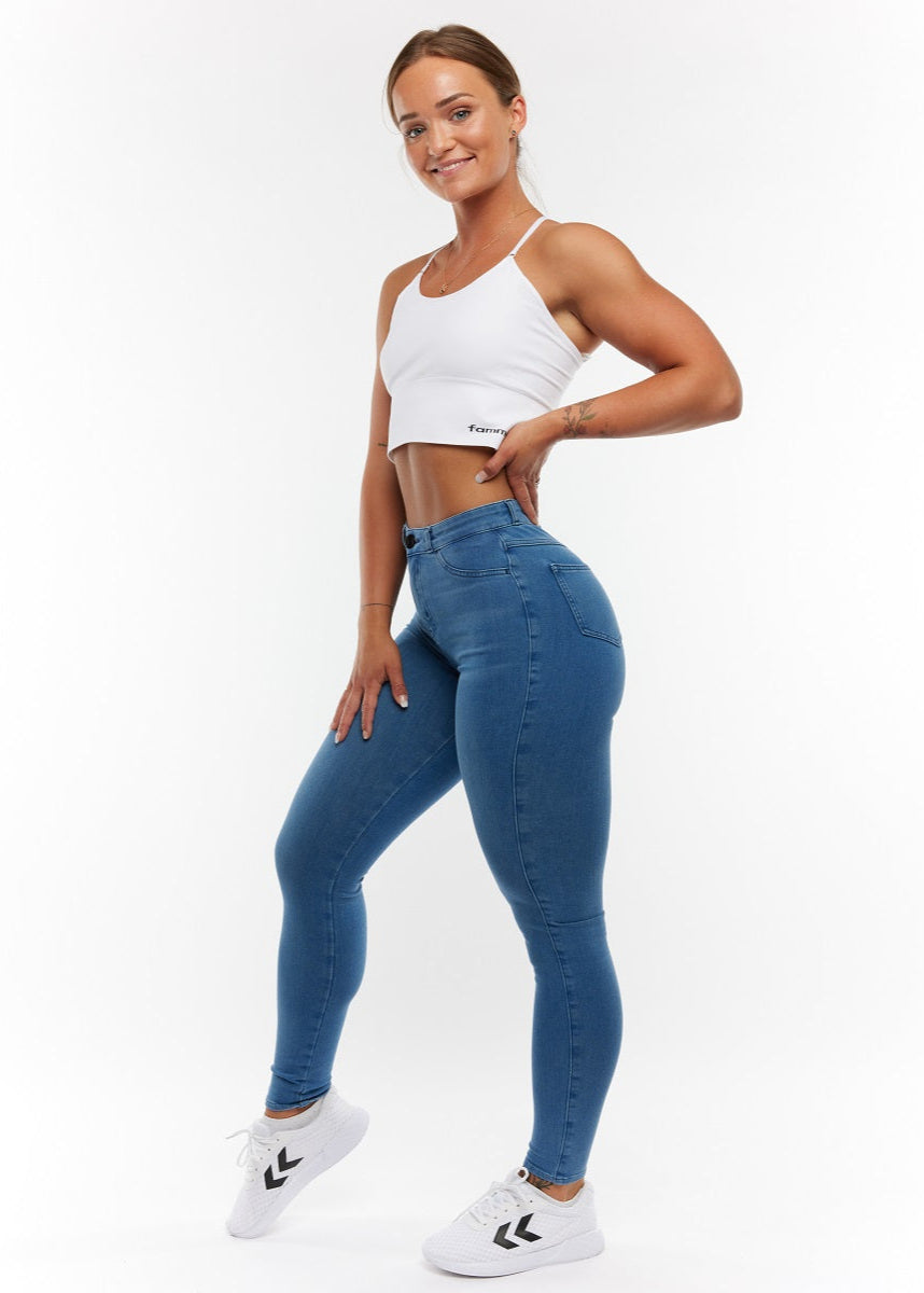 EMBRACE HIGH WAIST JEANS - LIGHT BLUE